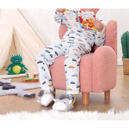 Детское кресло TOBI розовое