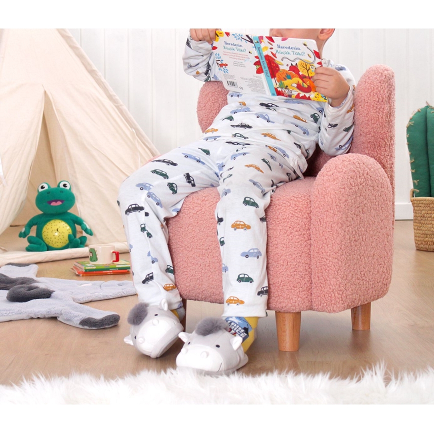 Детское кресло TOBI розовое