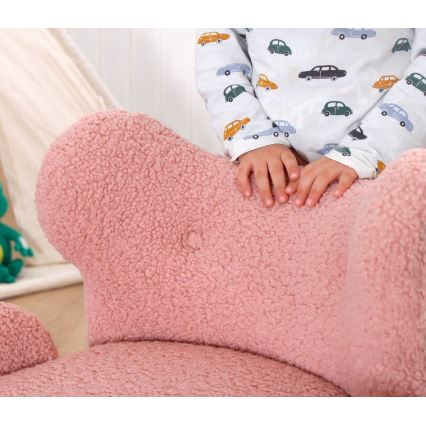 Детское кресло TOBI розовое