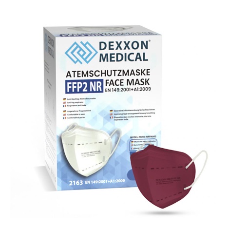 DEXXON MEDICAL Респиратор FFP2 NR винный 1 шт.