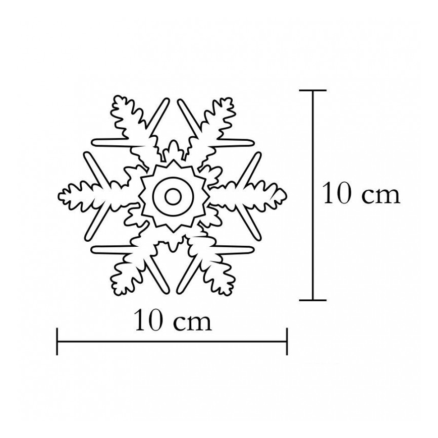 Декорація для вікна 1xLED/2xCR2032