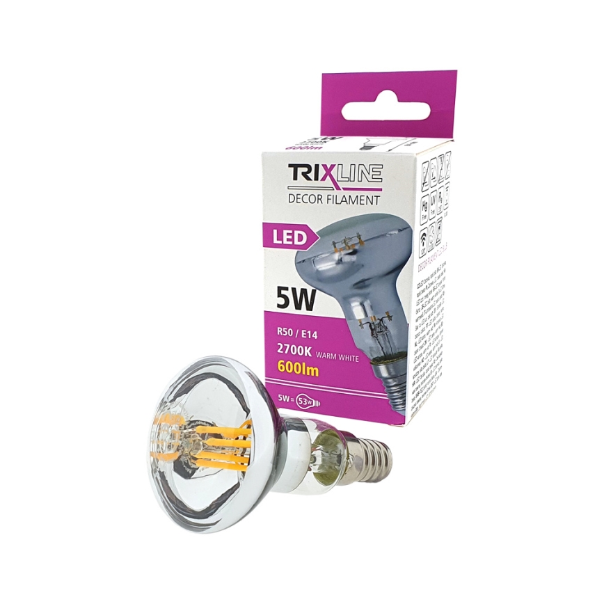 Декоративна світлодіодна лампочка FILAMENT E14/5W/230V 2700K