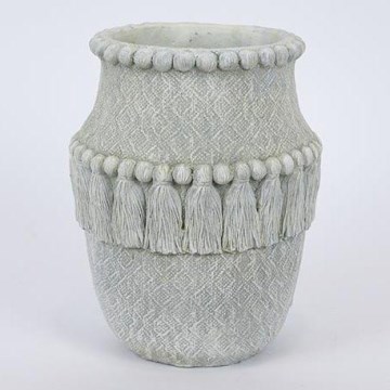 Декоративний глечик сірий 25,5x20,5 см