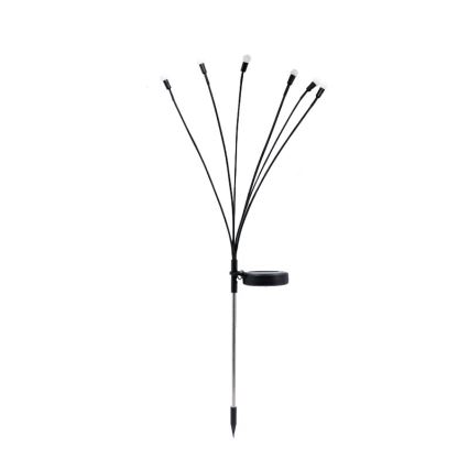 Декоративний LED світильник на сонячній батареї 6xLED/1,2V 3000K 73 см 600 mAh IP44