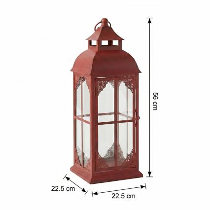Декоративний ліхтар REDY 56 cm червоний