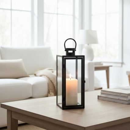 Декоративний ліхтар TOWER 29 см чорний