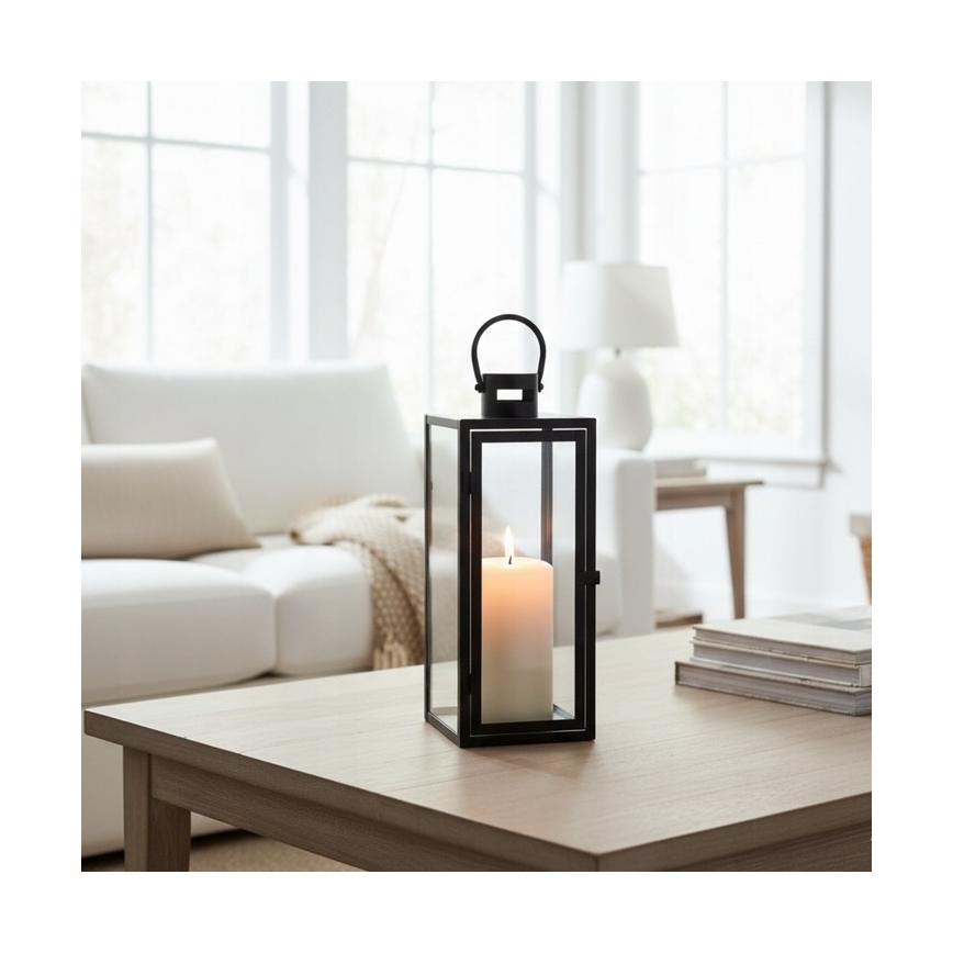Декоративний ліхтар TOWER 29 см чорний