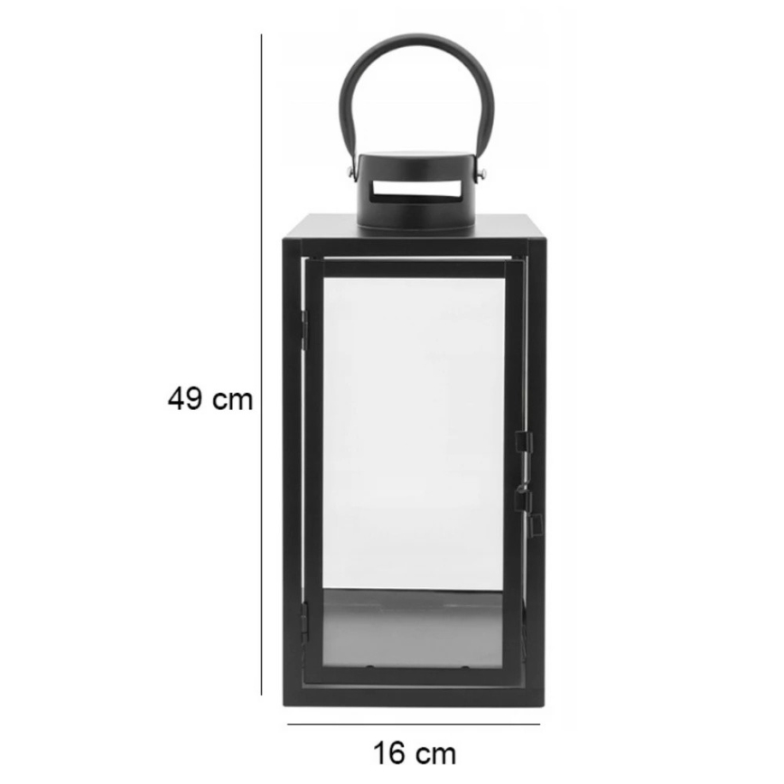 Декоративный фонарь 49 см чёрный