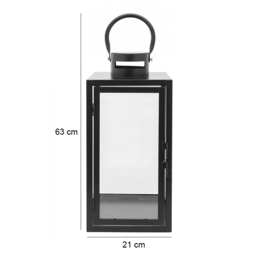 Декоративный фонарь 63 см, чёрный