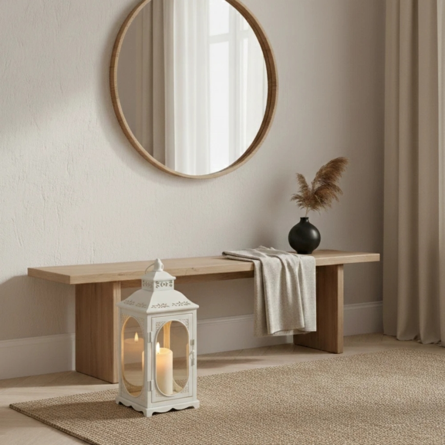 Декоративный фонарь ROSEHILL 27,5 см белый