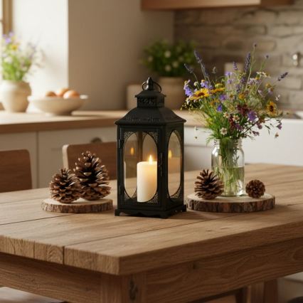 Декоративный фонарь ROSEHILL, 27,5 см, чёрный