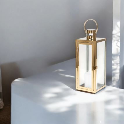 Декоративный фонарь TOWER 29 см золотой