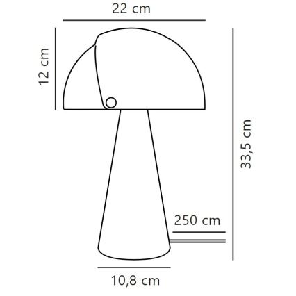 DFTP by Nordlux - Настільна лампа з регульованим абажуром ALIGN 1xE27/25W/230V бежевий