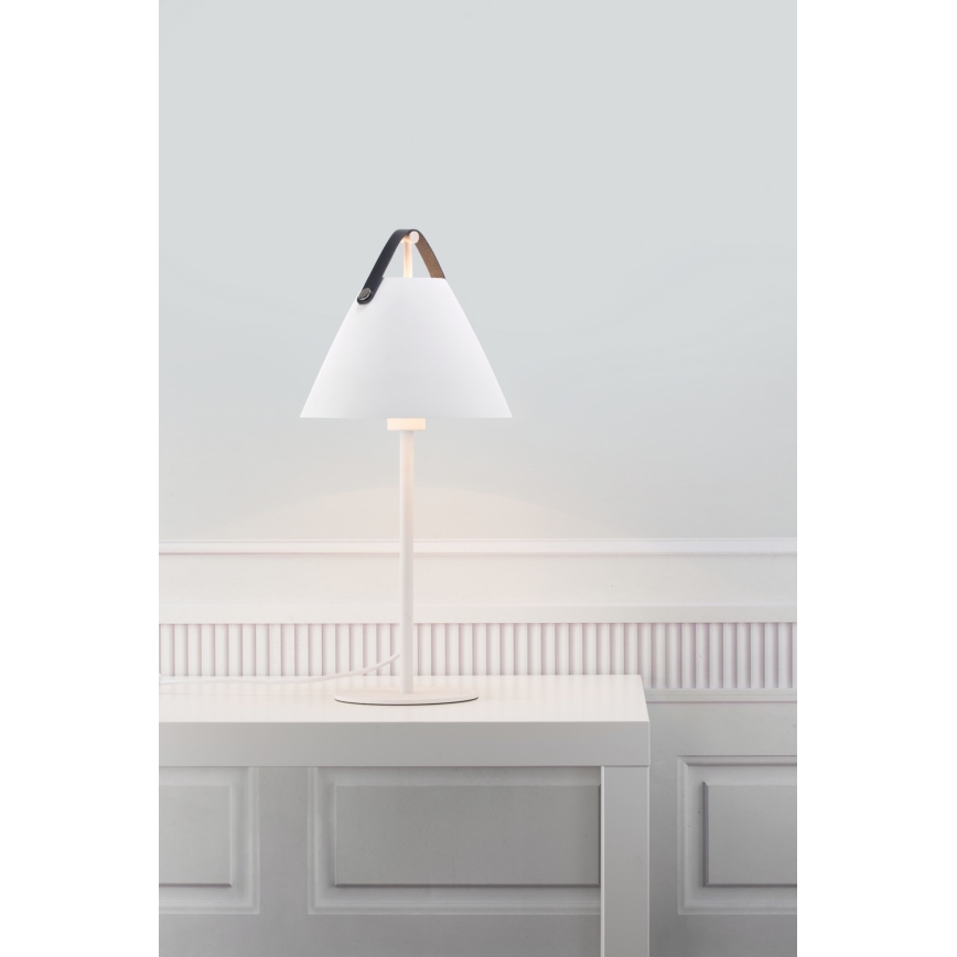 DFTP by Nordlux - Настольная лампа STRAP 1xE27/40W/230V белая