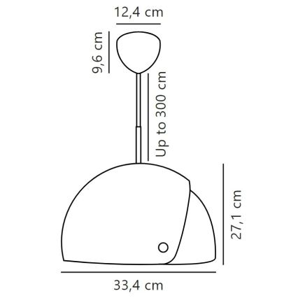 DFTP by Nordlux - Підвісна люстра з регульованим абажуром ALIGN 1xE27/15W/230V чорний