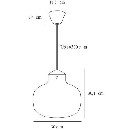 DFTP by Nordlux - Подвесная люстра RAITO 1xE27/25W/230V