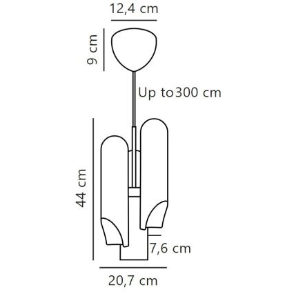 DFTP by Nordlux - Подвесная люстра ROCHELLE 3xGU10/15W/230V
