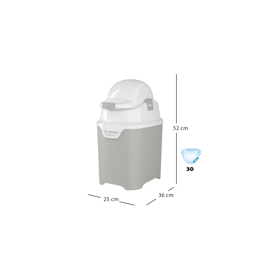 DiaperChamp - Корзина для подгузников ONE белый