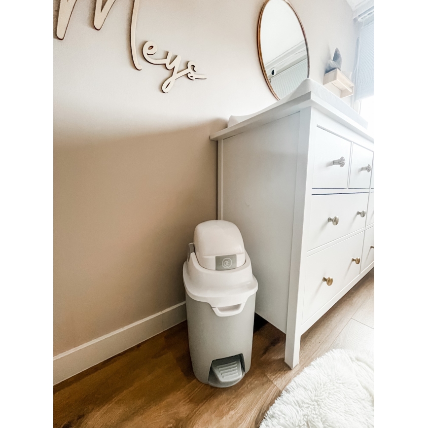 DiaperChamp - Корзина для подгузников ONE HANDSFREE серый