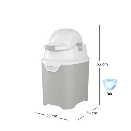 DiaperChamp - Корзина для подгузников ONE серый