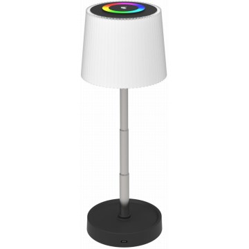 Диммируемая аккумуляторная настольная лампа LED RGBW для улицы LED/2W/5V IP44 1200 mAh серый