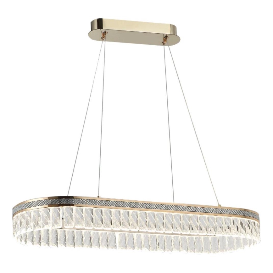 Диммируемая хрустальная люстра на тросовом подвесе THALIA LED/50W/230V 3000-6000K + пульт дистанционного управления