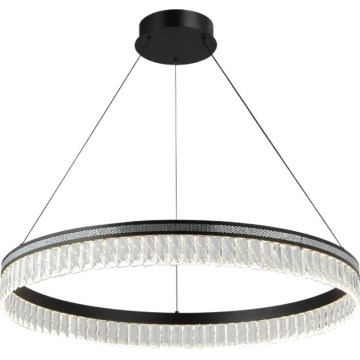 Диммируемая LED-хрустальная подвесная люстра на тросе THALIA LED/55W/230V 3000-6000K, диаметр 80 см + пульт дистанционного управления