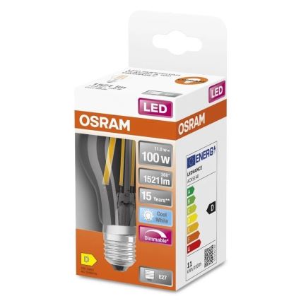 Диммируемая LED-лампа SUPERSTAR VINTAGE E27/11W/230V 4000K - Osram
