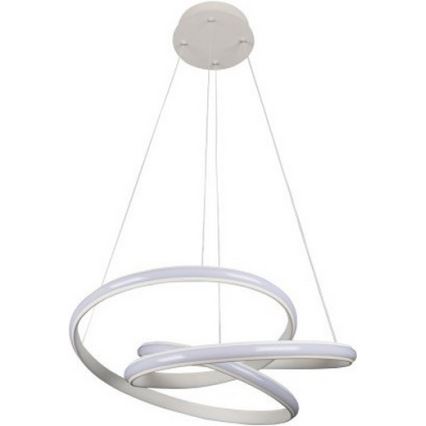 Диммируемая LED-люстра на тросе, 85 Вт/230 В, 3000–6500K, диаметр 49 см, с пультом дистанционного управления