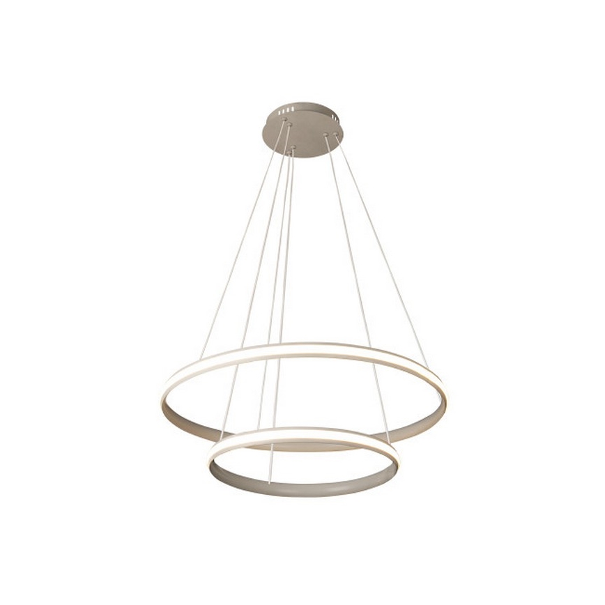 LED диммируемая подвесная люстра на тросе LED/90W/230V 3000-6500K диаметр 60 см + пульт дистанционного управления