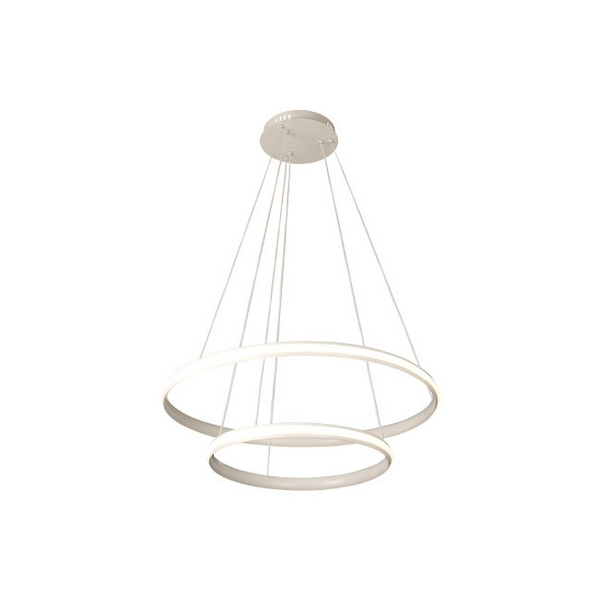 LED диммируемая подвесная люстра на тросе LED/90W/230V 3000-6500K диаметр 60 см + пульт дистанционного управления