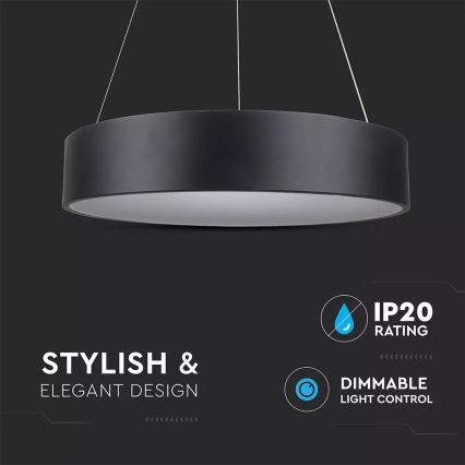 Диммируемая LED-люстра на тросе LED/30W/230V