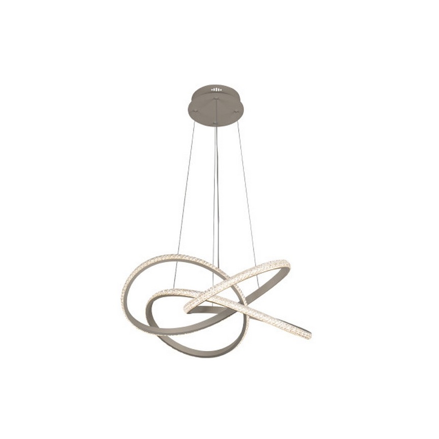 Светодиодная диммируемая подвесная люстра на тросе LED/95W/230V 3000-6500K диам. 57 см + пульт дистанционного управления