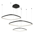 Диммируемая LED-люстра на тросе LORENZO LED/70W/230V 3000/4000/6000K черная + пульт дистанционного управления