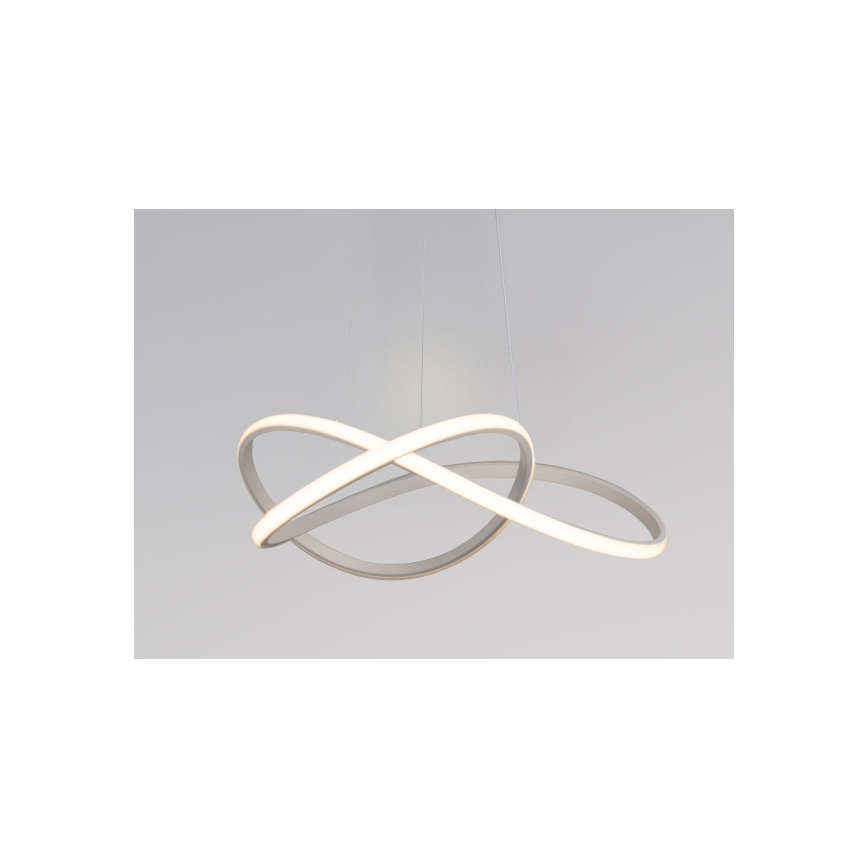 Диммируемая LED-люстра на тросе LED/85 Вт/230 В 3000-6500 К, диам. 60 см + пульт дистанционного управления