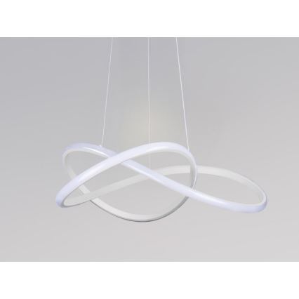 Диммируемая LED-люстра на тросе LED/85 Вт/230 В 3000-6500 К, диам. 60 см + пульт дистанционного управления