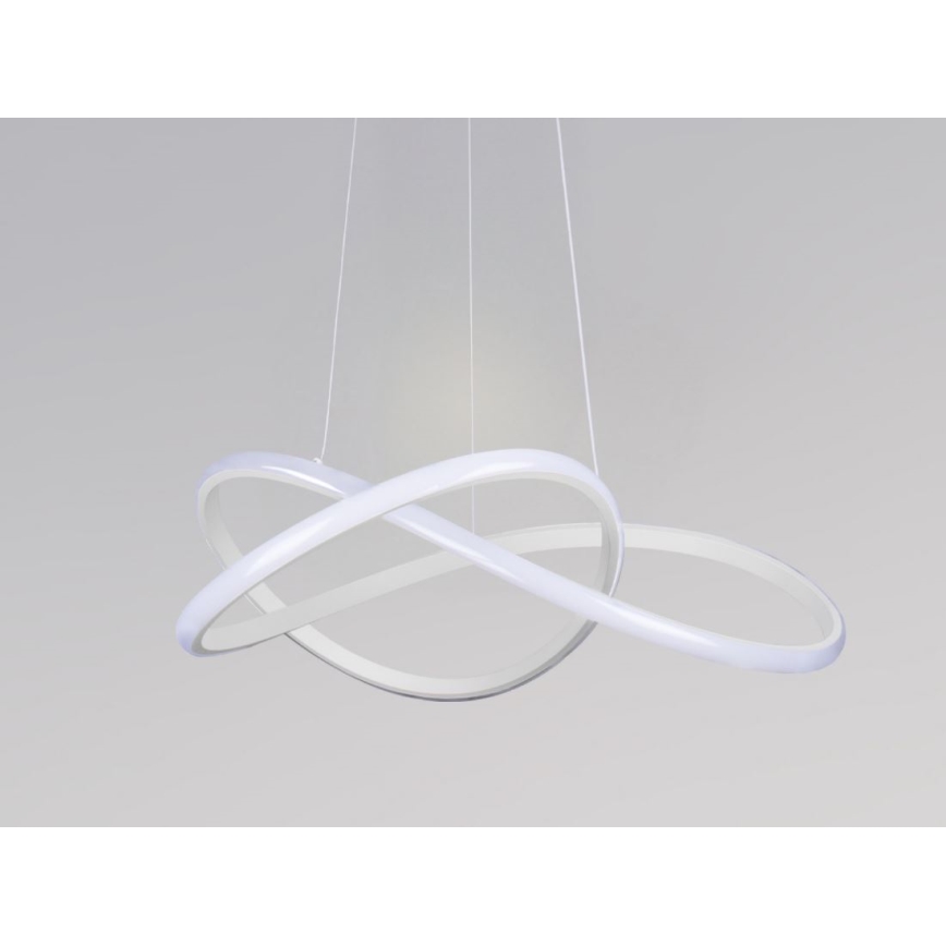 Диммируемая LED-люстра на тросе LED/85 Вт/230 В 3000-6500 К, диам. 60 см + пульт дистанционного управления
