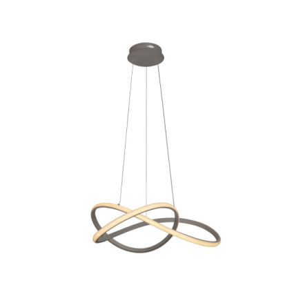 Диммируемая LED-люстра на тросе LED/85 Вт/230 В 3000-6500 К, диам. 60 см + пульт дистанционного управления