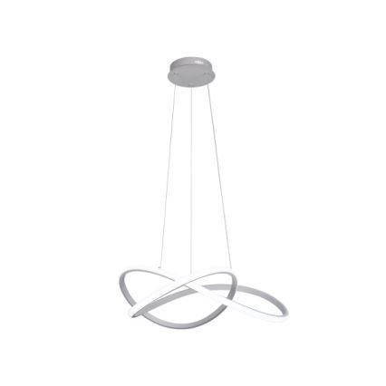 Диммируемая LED-люстра на тросе LED/85 Вт/230 В 3000-6500 К, диам. 60 см + пульт дистанционного управления
