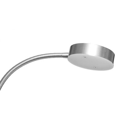 Диммируемый LED торшер NORA LED/25W/230V 2200/3000/4000K + LED/5W 3000K матовый хром + пульт дистанционного управления