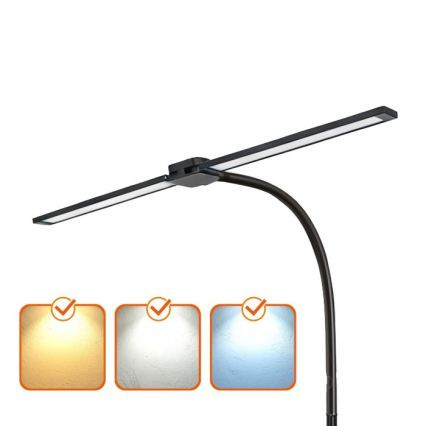Диммируемая LED-напольная лампа TEILO LED/14W/230V 3000/4000/6000K чёрная
