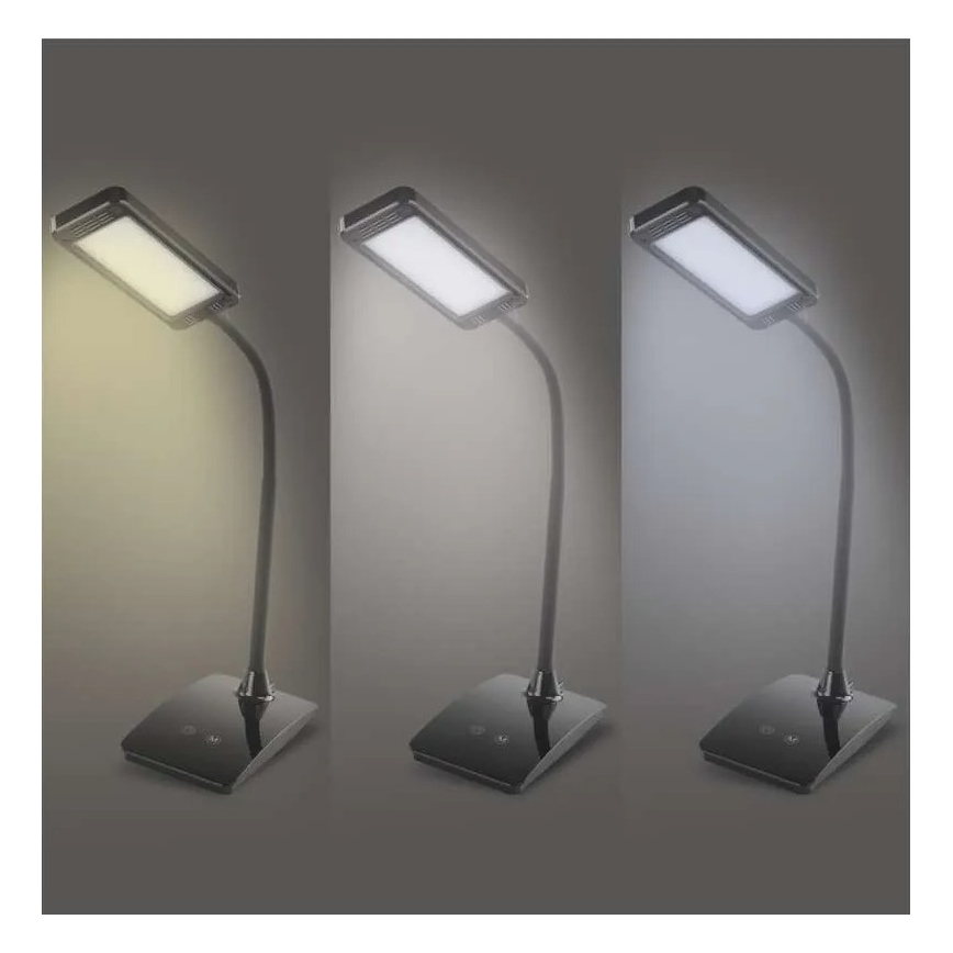 Диммируемая настольная лампа EDDY LED/6W/230V 3000/4500/6800K, чёрная