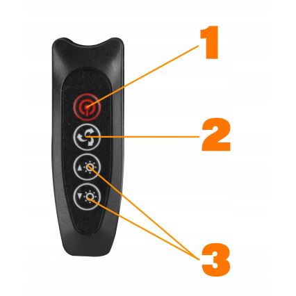 Диммируемая сенсорная гибкая настольная лампа с зажимом LED/10 Вт/5/230 В 3000/4000/6000 К чёрная