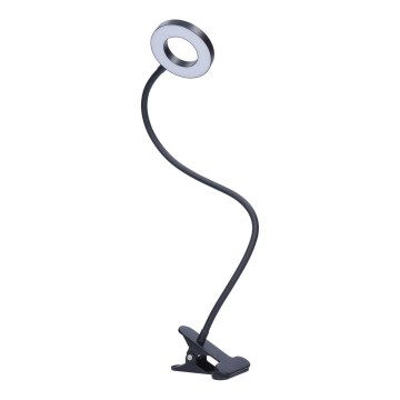 Диммируемая настольная LED-лампа с зажимом LED/8W/230V 3000/4000/5000K чёрная