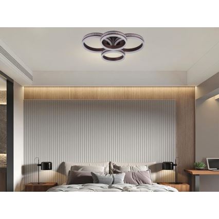 Диммируемая накладная LED-люстра, 150 Вт, 230 В, 3000–6500 К, с пультом дистанционного управления