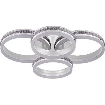 Диммируемая накладная LED-люстра, 150 Вт, 230 В, 3000–6500 К, с пультом дистанционного управления