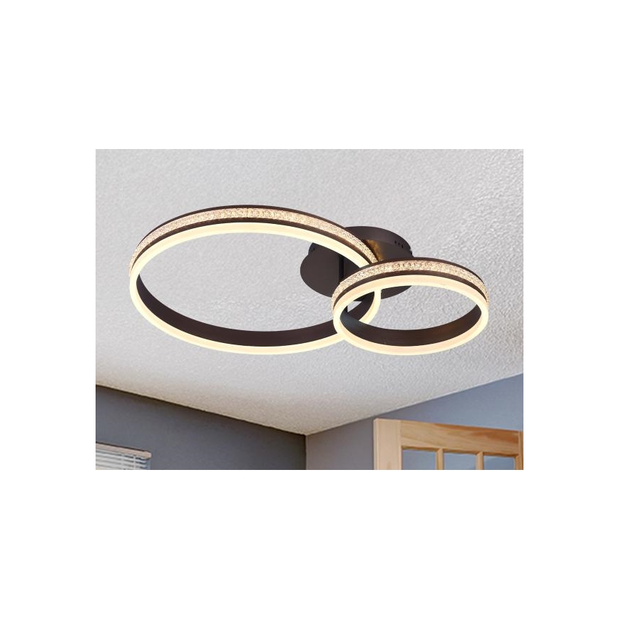 Диммируемая накладная потолочная LED-люстра 110W/230V 3000-6500K + пульт дистанционного управления