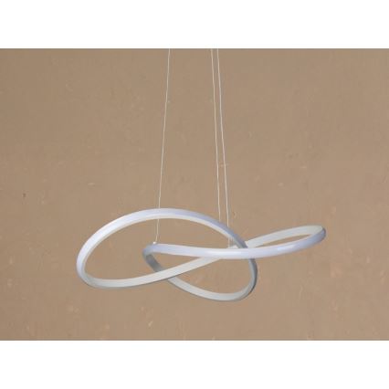 LED диммируемая подвесная люстра на тросе LED/65W/230V 3000-6500K диам. 49 cm + пульт дистанционного управления