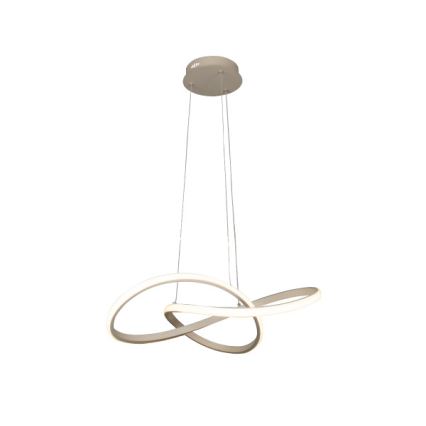 LED диммируемая подвесная люстра на тросе LED/65W/230V 3000-6500K диам. 49 cm + пульт дистанционного управления