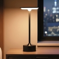 Диммируемая светодиодная аккумуляторная настольная лампа NEW YORK LED/1,8W/5V 2700K/4000K/6500K 1200 mAh чёрная
